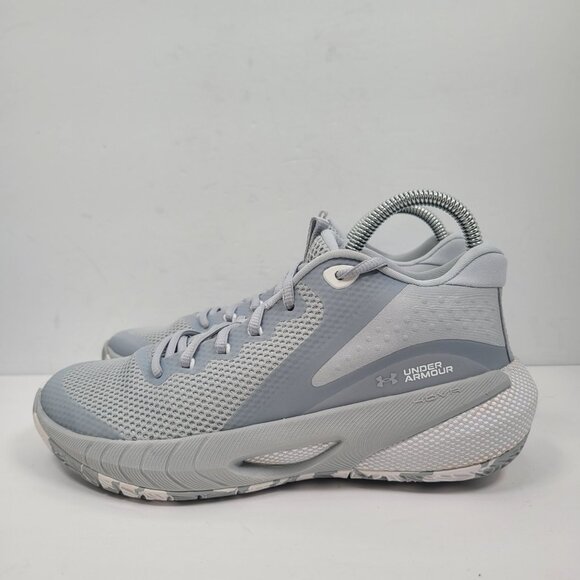 Under Armour UA HOVR Breakthru Women's Gray Basketball Shoes 3024398-101 US Sz 9 - Picture 4 of 10
